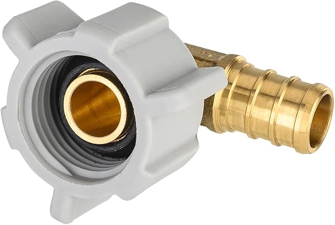 EFIELD 1/2" Pex x 1/2" Female NPT Swivel Elbow | Brass Barb Crimp Fittings - Image 3