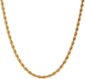 Fashion Necklace, White Gold and 18K Gold Plated Necklaces, Snake Chain, Rope Chain.Best Gift for Woman(16-18in)