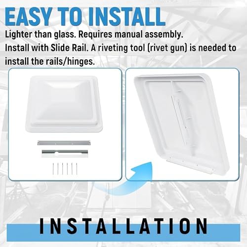 HECASA 14" RV Camper Roof Vent Cover Compatible - Image 4