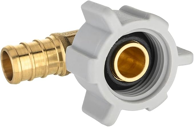EFIELD 1/2" Pex x 1/2" Female NPT Swivel Elbow | Brass Barb Crimp Fittings - Image 2