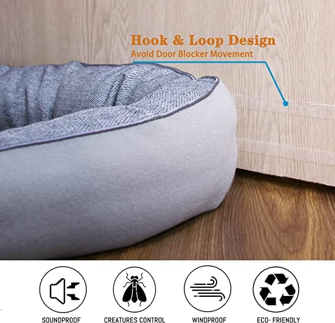 TORRAMI 32" Door Draft Stopper Under Bottom Insulation Noise Air Stopper 2.16LB - Image 3