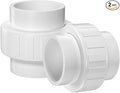 2PCS 2" PVC Union Coupling, Furniture Grade PVC Union by AODESTINY