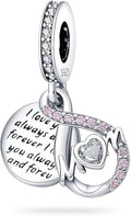 LIGHTDOG 925 Sterling Silver Charm fits Pandora Charm Bracelet Necklaces Pendant Bead Charms Jewelry Gift for Women Family Friends