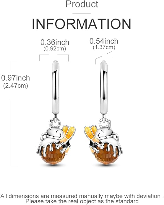 LAZA 925 Sterling Silver Hoop Earrings for Women, Hypoallergenic Huggie Butterfly Dangle Drop Earrings Colorful Flower Earrings Jewelry Gifts