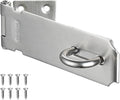 JQK Door Hasp Latch Lock, 5 Inch 304 Stainless Steel Safety Packlock Clasp by Homeimprovement