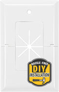 DATA COMM Electronics 45-0017-UWH Split Style TV Outlet Covers Wall Plate by DATACOMM