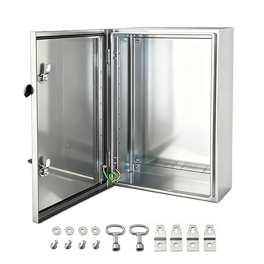 Yongchen Electrical Enclosure 24x24x12 Inch 304 Stainless Steel Enclosure IP66 by YcXingnon