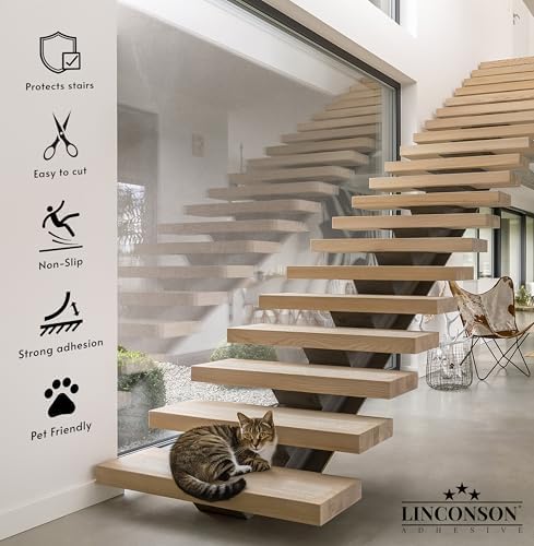 linconson Clear Slip Resistant Stairs Tread Grip Tape | 4” x 32” | Anti Slip - Image 3