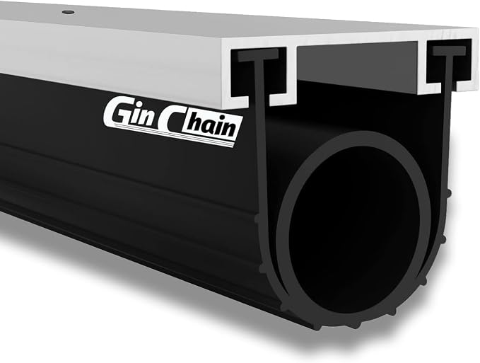 Garage Door Bottom Seal Kit, 16.5 ft Aluminum Track, 1.57 in Wide by GINCHAIN