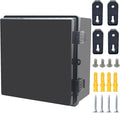 Junction Box, Hinged Black Cover IP67 Waterproof ABS Project Box by Otdorpatio