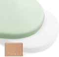 PurComfy Supersoft Fitted Bassinet Sheets, Premium Bamboo Viscose Cradle Sheets, Streachy Hypoallergenic Breathable Moses Basket Oval Rectangle Pad/Mattress Universal Fit for Halo, Dream on Me, 2-Pack