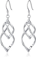 Sterling Silver Plated Earrings Dangle Earrings Linear Drop Statement Earrings for Women