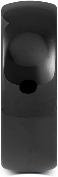 Manly Bands: Mens Black Plated Tungsten and Black Zirconium Wedding Bands and Rings - Comfort Fit and Stylish Black Rings for Men, Free Silicone Ring Included