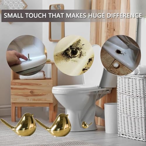 Ceramic Bird Toilet Bolt Covers Decorative Toilet Bolt Caps, Toilet Screw Cover - Image 2