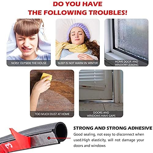39.4 Ft CloudBuyer Weather Stripping Door Seal Strip - Image 2