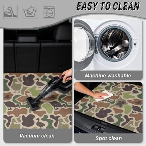 ELEQIN Duck Camo Green Car Cargo Liner Trunk Mats - Image 5