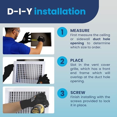 14" x 12" Duct Hole Adjustable Vent Cover - Image 5