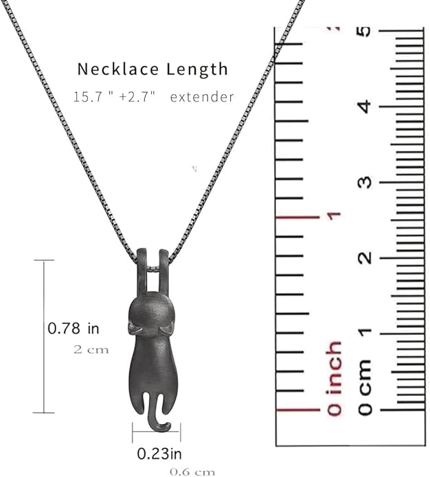 S.Leaf 925 Sterling Silver Cat Necklace Jewelry for Women Trendy Dainty Charm Pendant Necklaces Best Friend Birthday Gifts for Her Sister Mom Wife Womens