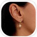 Starfish Earrings for Women Gold Sea Shell Earrings Summer Beach Vacation Outfits for Women