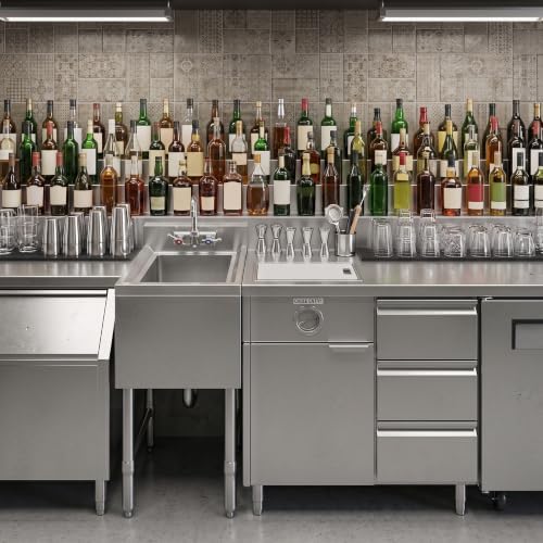 14.5 in. x 19 in. One Compartment Stainless Steel Underbar Sink - Image 6