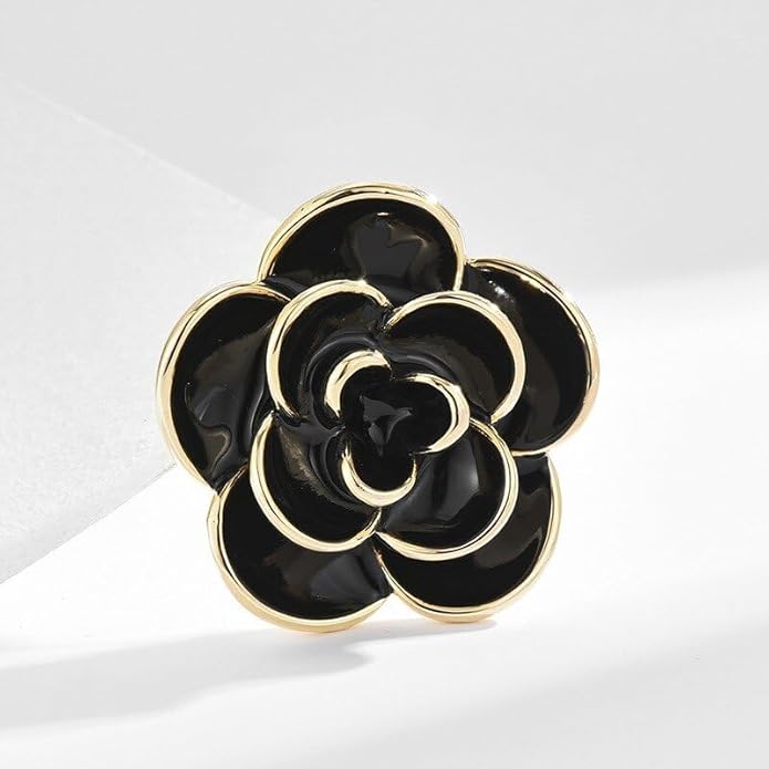 Flower Brooch Pin - Rhinestone Flower Pin 18k Gold Plated - Thanksgiving Day, Birthday, Wedding Gifts for Mom, Wife