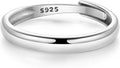Parmuz 925 Sterling Silver Adjustable Ring for Woman Stackable Open Lucky Ring Eternity Bands Dainty CZ Statement Engagement