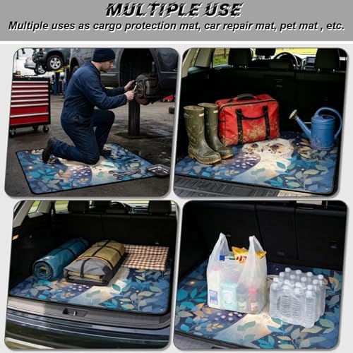 Owl Night Beach Gear Trunk Mat 29"x39" - Image 3