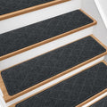 Stair Treads for Wooden Steps 10 PCS, Non Slip Rugs Dark Grey by Unknown