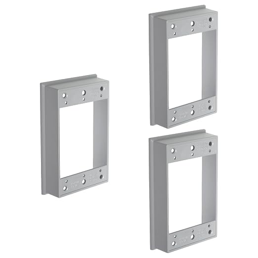 1 Gang Weatherproof Electrical Outlet Box Extension 3 Pack | Features 4.71 in L by XGGYA