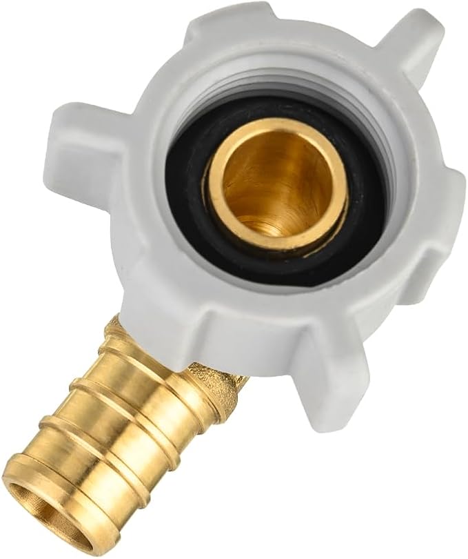 EFIELD 1/2" Pex x 1/2" Female NPT Swivel Elbow | Brass Barb Crimp Fittings - Image 6