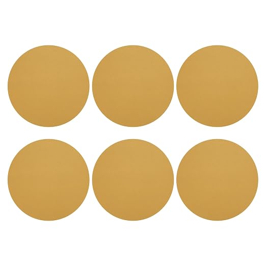 HARFINGTON 10 Pcs 8 Inch Sanding Discs 320 Grit Yellow Aluminum Oxide | Hook by HARFINGTON