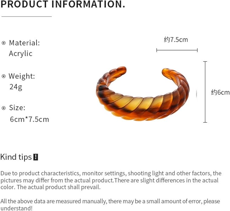 Chunky Acrylic Bracelet for Women,Vintage Candy Color Adjustable Bracelet Statement Irregular Geometry Wrist Bangle Classic Fashion Jewelry