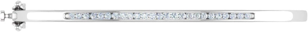1/2 Carat Channel Set Round-Cut Natural Diamond Bangle Bracelet for Women in 14K Gold (SI1-SI2 Clarity)