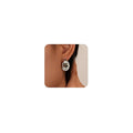 Knot Link Circle Silver Stud Earrings for Women Geometric Drop Dangle Earrings Studs Trendy Jewelry