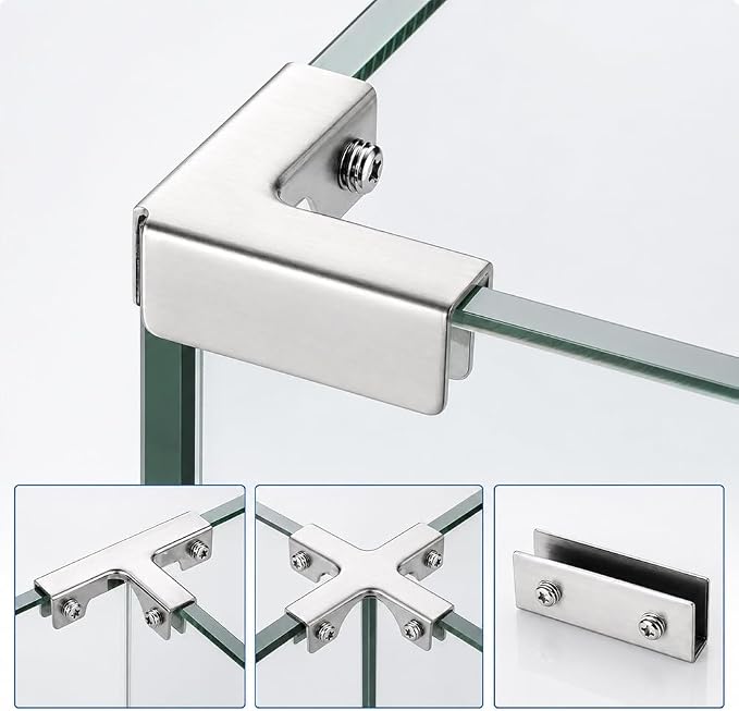 Glass and Tile Corner Clip, Clamp Bracket，L-Shape | Outdoor Furniture Connector - Image 7