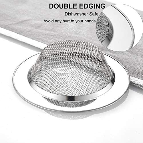 LASSHSWA 3 PCS Kitchen Sink Strainer Stainless Steel, Kitchen Sink Drain - Image 3