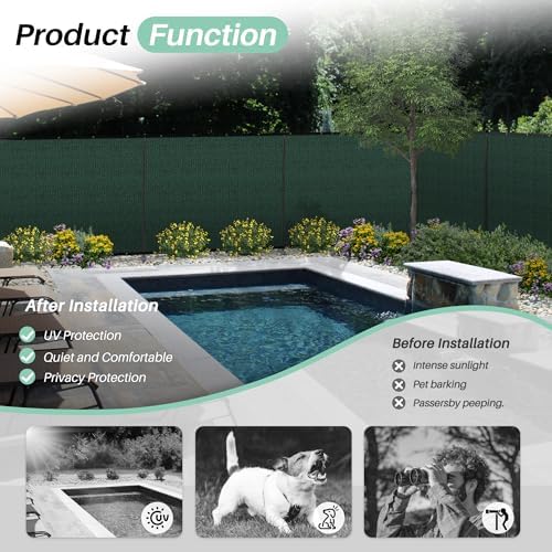 SunnyRoyal 6' x 37' Privacy Fence Screen Panel - Image 6