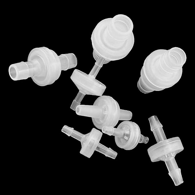 One Way Check Valve 1/8" Hose Barb Non Return Ozone Resistance Plastic Valve - Image 6