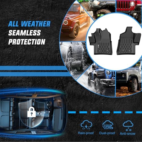 Nilight TPE Floor Mats for Ford Transit 150 250 350 350HD Vinyl Floor - Image 5