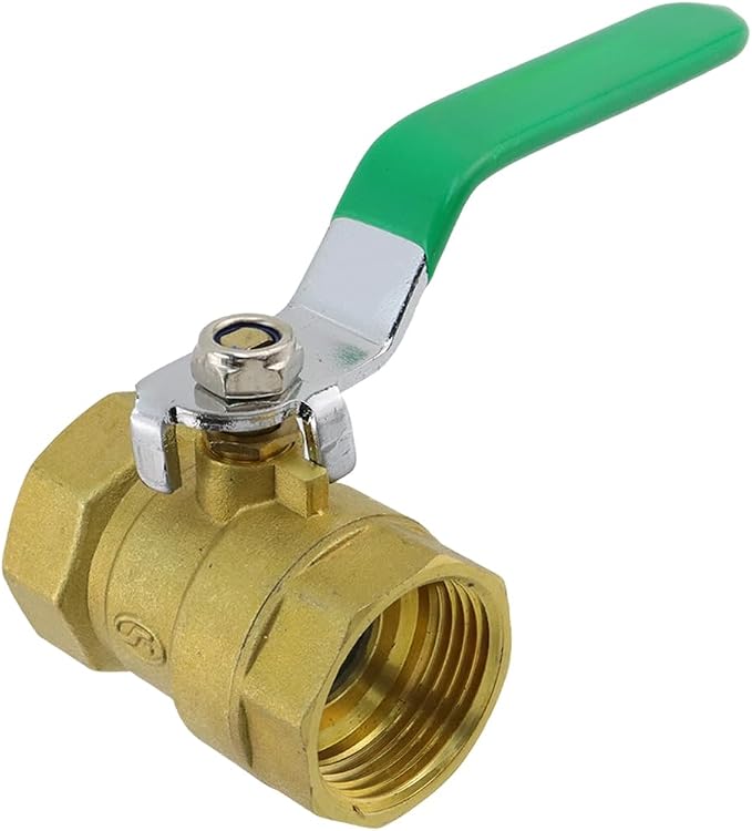 Brass Ball Valve Shut Off Switch 1" Female to 1" Female Thick Brass Plumbing by Home