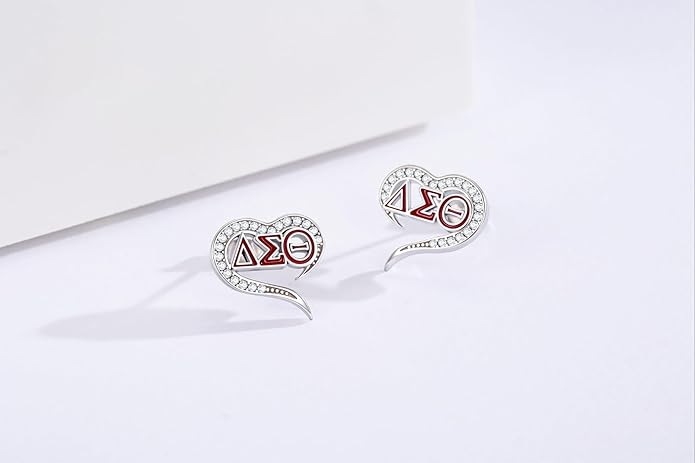 AKA/ZPB/DST/SGR/OES Sorority Gifts for Women 925 Sterling Silver Sorority Paraphernalia Gifts Greek Jewelry for Finer Women