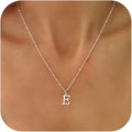 Valentines Gifts for Her Women - Initial Necklaces for Women Dainty 14k Gold Plated A-Z Letter Pendant Name Necklaces Cute Charm Choker Fashion Accessories Non Tarnish Trendy Jewelry Gift
