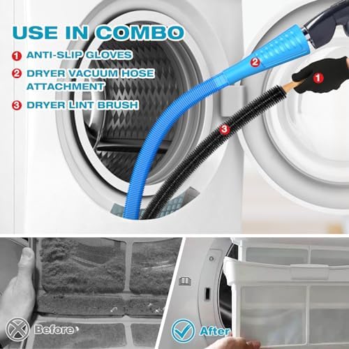 Sealegend 15-Piece 25-Feet Dryer Vent Cleaner Kit, Dryer Cleaning Tools - Image 3