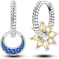 Parmuz 925 Sterling Silver Huggie Hoop Earrings Butterfly Posts Thick Chunky Hoops for Women Small Tiny cuff Cubic Zirconia Snake Heart Earring