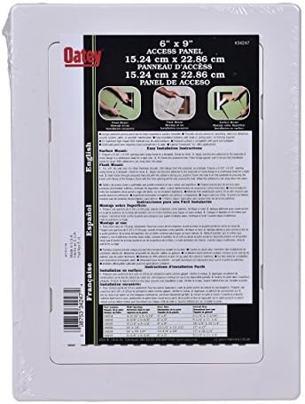 Oatey 34247 Louvered Design Access Panel Frame ABS 6x9 - Image 5