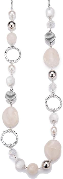 PEARL&CLUB Long Beaded Necklaces For Women - Sweater Chain Fashion Jewelry Necklace Gifts For Women