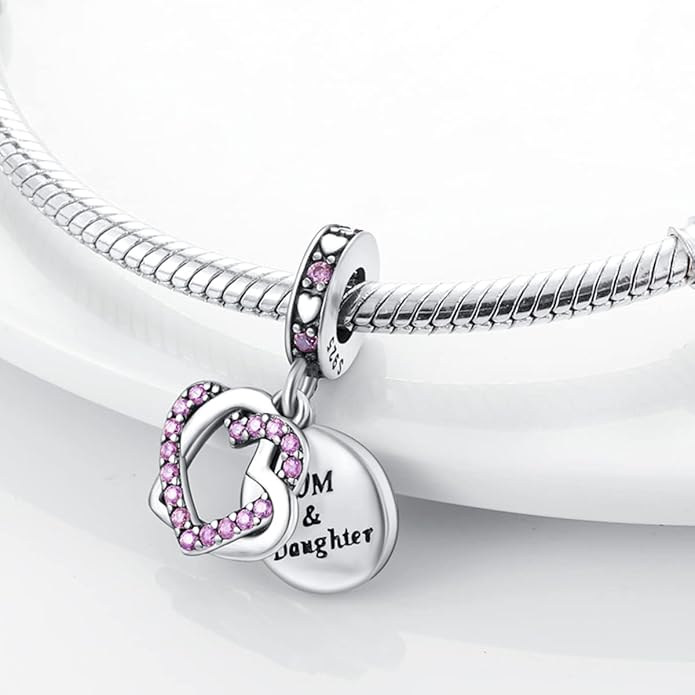 Parmuz 925 Sterling Silver Charm for Bracelet Necklace Dangle Love Mom Ocean travel Butterfly Party Charm Beads Pendants DIY Jewelry for Women