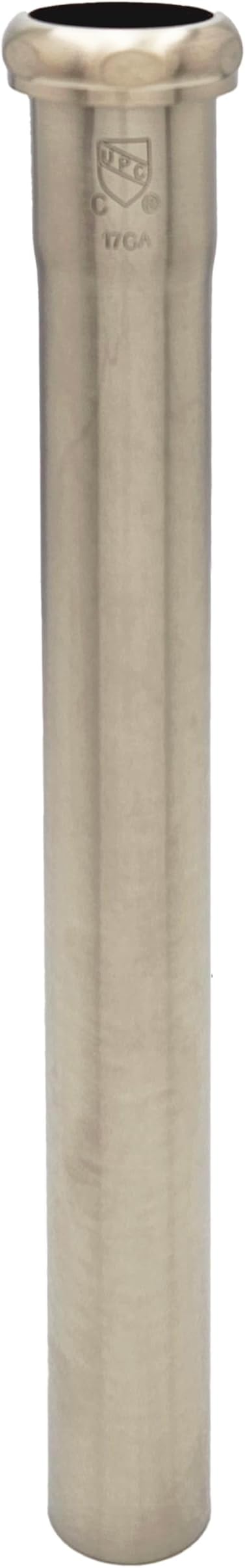 Westbrass A423-20 1-1/2" x 12" Slip Joint Extension Tube, Stainless Steel - Image 3