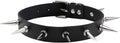 Eigso Vintage Punk Goth Studded Rivet Pu Leather Collar Choker Necklace with Spikes Adjustable