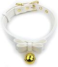 Bell Choker Collar Necklace Lolita Bow Collar Cat Kitty Velvet Necklace